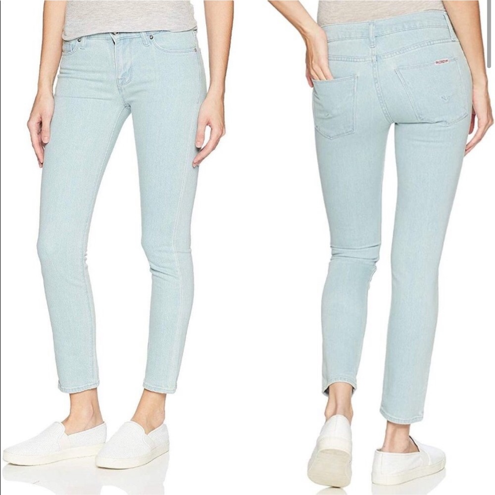 Hudson Tally Midrise Skinny Crop Jean 27 Sage Extract